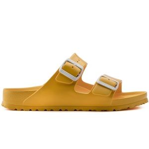 scuba yellow birkenstocks